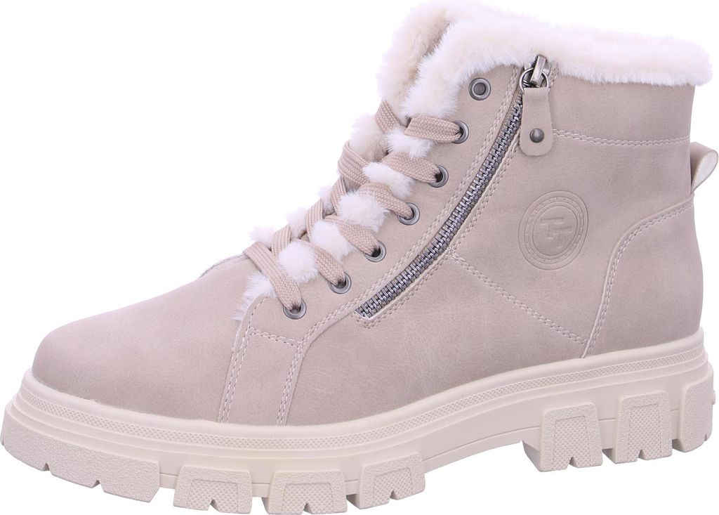 Tom Tailor Schnürstiefel Beige Produktbild 