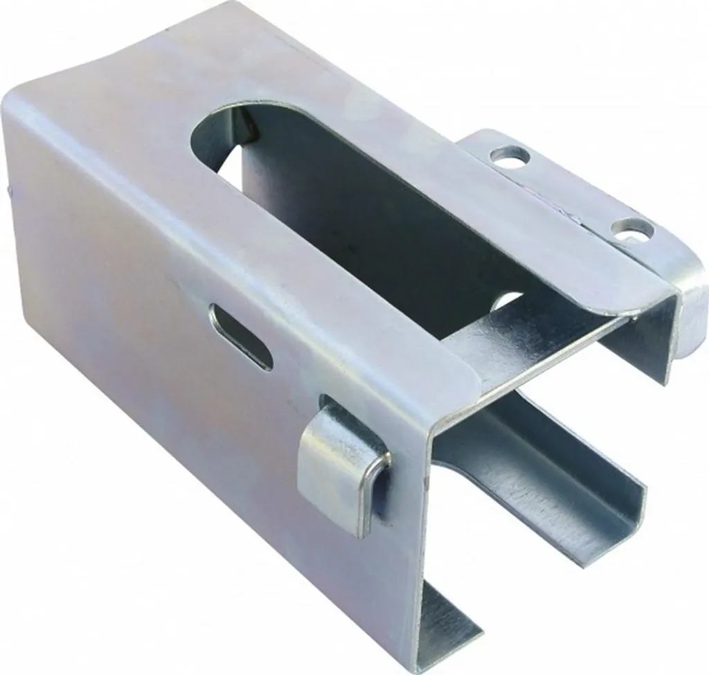 Serratura a timone Carpoint 24 x 11 x 11 cm in acciaio argentato