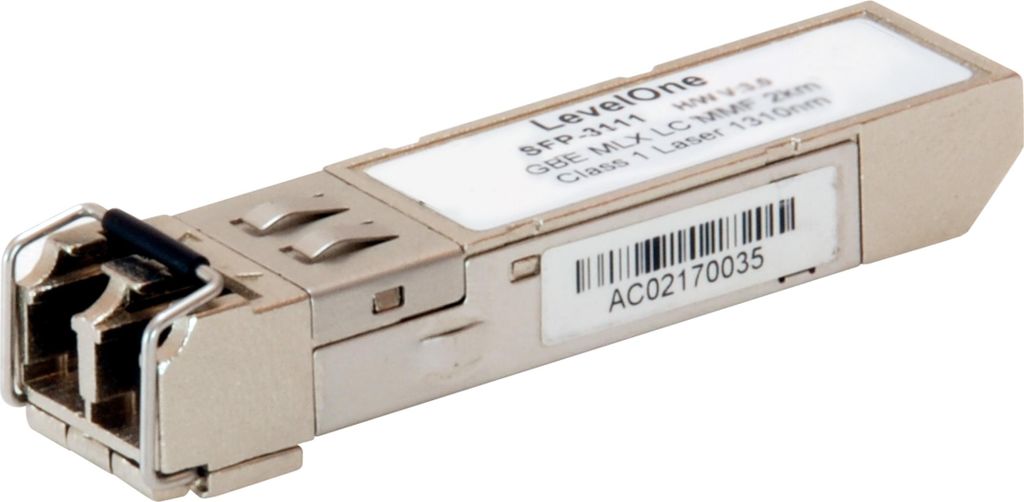 LevelOne SFP Transceiver 1.25G Multi-mode Duplex 2km 1310nm