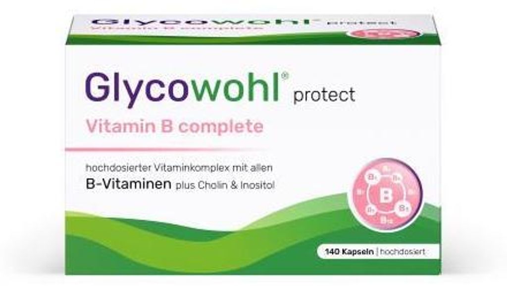 Glycowohl Vitamin B complete+Inositol+Cholin Kaps. 140 St Produktbild 