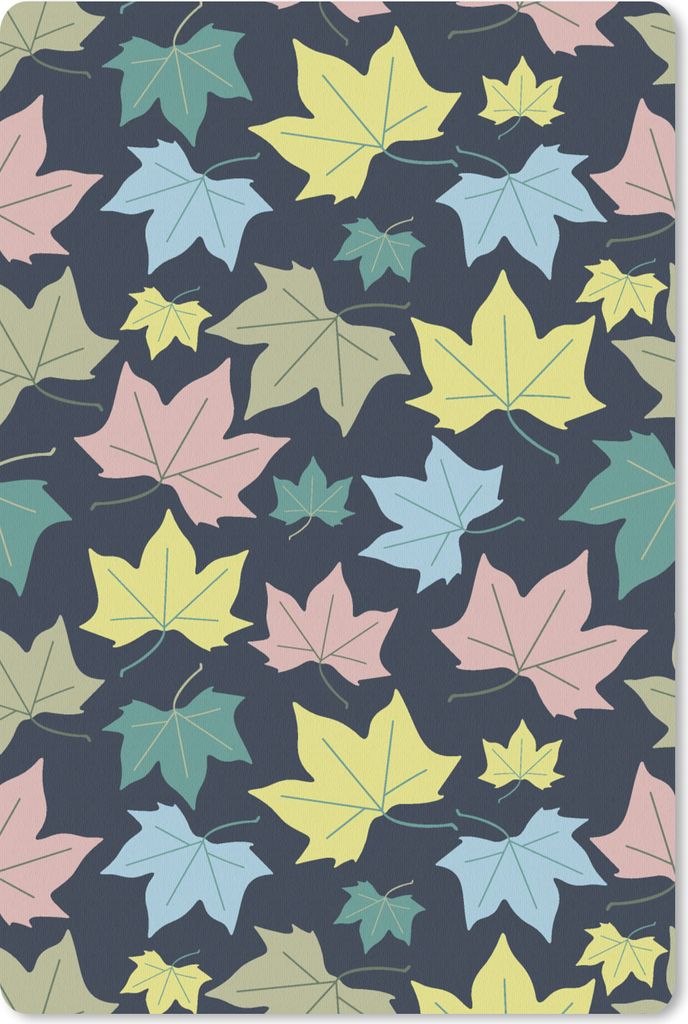 MuchoWow Mauspad Mousepad Muster - Herbst - Blätter 18x27 cm - Mousepads - Maus Mat - Pad - Mausunterlage