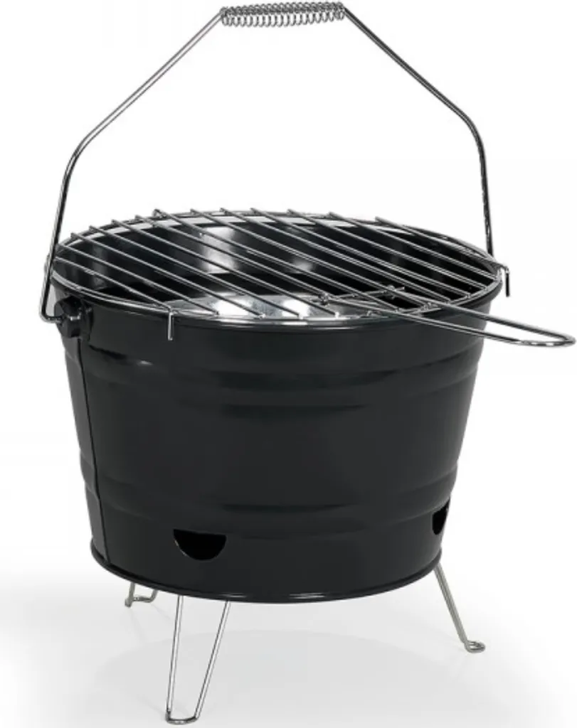 Barbecue à charbon de table 27cm idéal pour camping et pique-nique