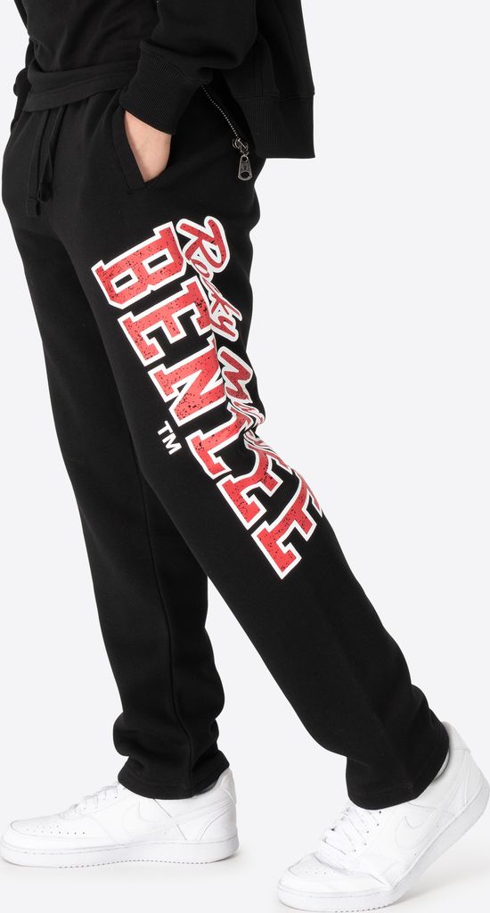 Herren Jogginghose normale Passform MOSS Black/Red/White XL BENLEE