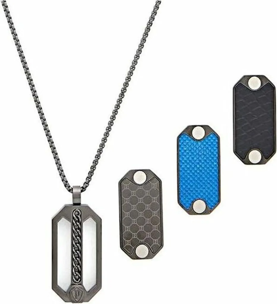 Police Collana Uomo In Acciaio Inox Con Dettaglio Pietra – Gioiello Elegante E Moderno 32025823
