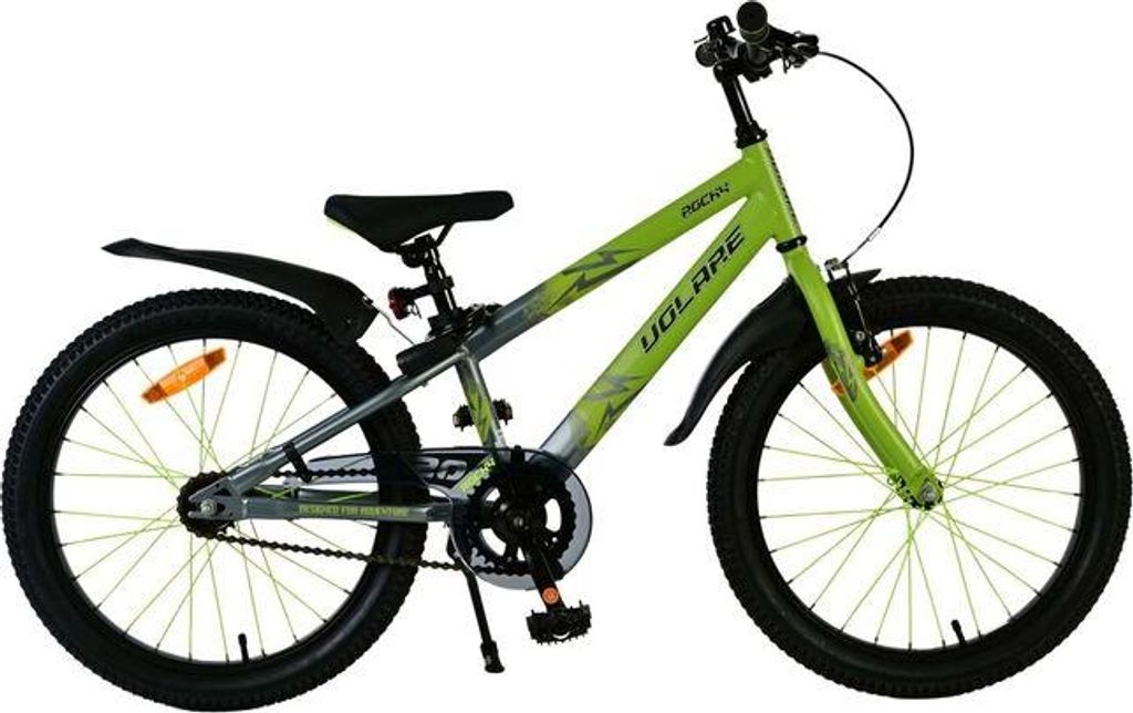 Volare Rocky Kinderfahrrad - Jungen - 20 Zoll - Grün Produktbild 