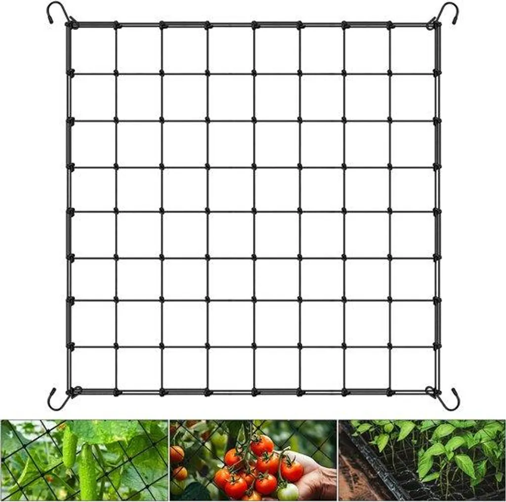 Filet de palissage 80x80 cm - Grille élastique de soutien de croissance