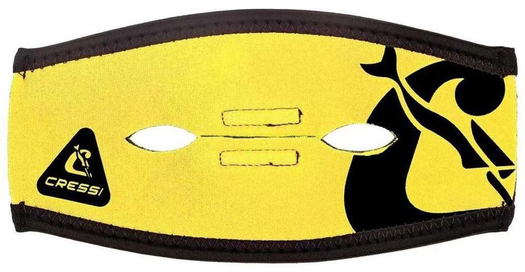 Cressi Pony Tauchmaske Neoprenband Gelb Gelb One Size