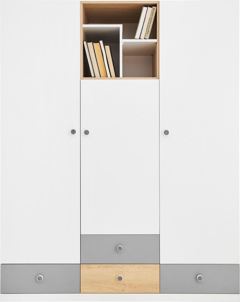 Masseno Drehtürenschrank BRERA 150/190/50cm 3-türig Eichefarben