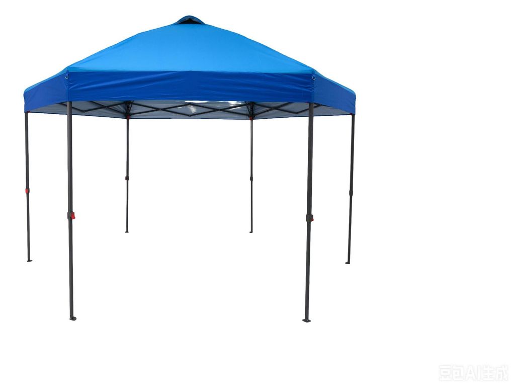 COSTWAY Pavillon 3,6x3,6m, Pop Up Pavillon sechseckig wasserfest, Gartenpavillon mit verstellbarer Höhe, Sonnenschutz & Tragetasche, Partyzelt fal...