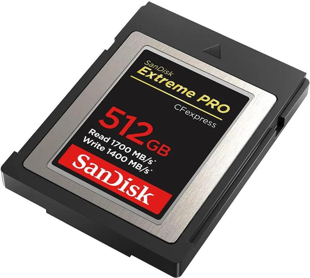 Carte CFexpress SanDisk Extreme Pro 512Go à haute vitesse 1700Mo/s - 3