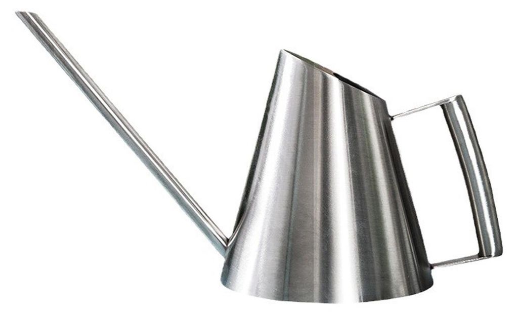 Edelstahl Gießkanne 1500 ml – Mit langem Auslauf und Sprinkler, Ideal für Topfpflanzen und Blumen, Indoor & Outdoor