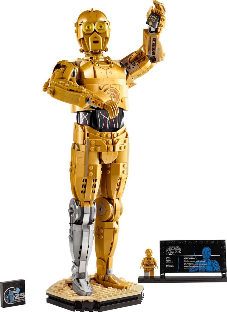 LEGO Star Wars C-3PO B, baubarer Droide, Modell zum Produktbild 