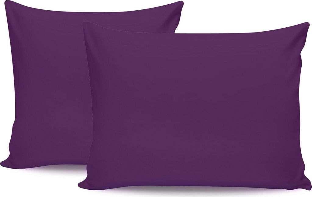 L'Essentiel Linge de Maison, Tonne Viole - 43, Kissenbezug-Set (2-teilig) (DE), 100 % BAUMWOLLE RANFORCE, Lila, 80 x 80 cm