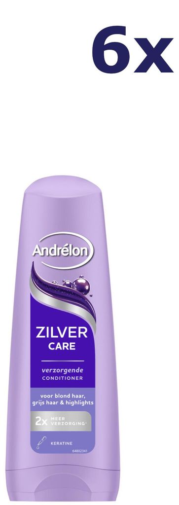 6x Andrelon Conditioner - Zilver Care 200 ml