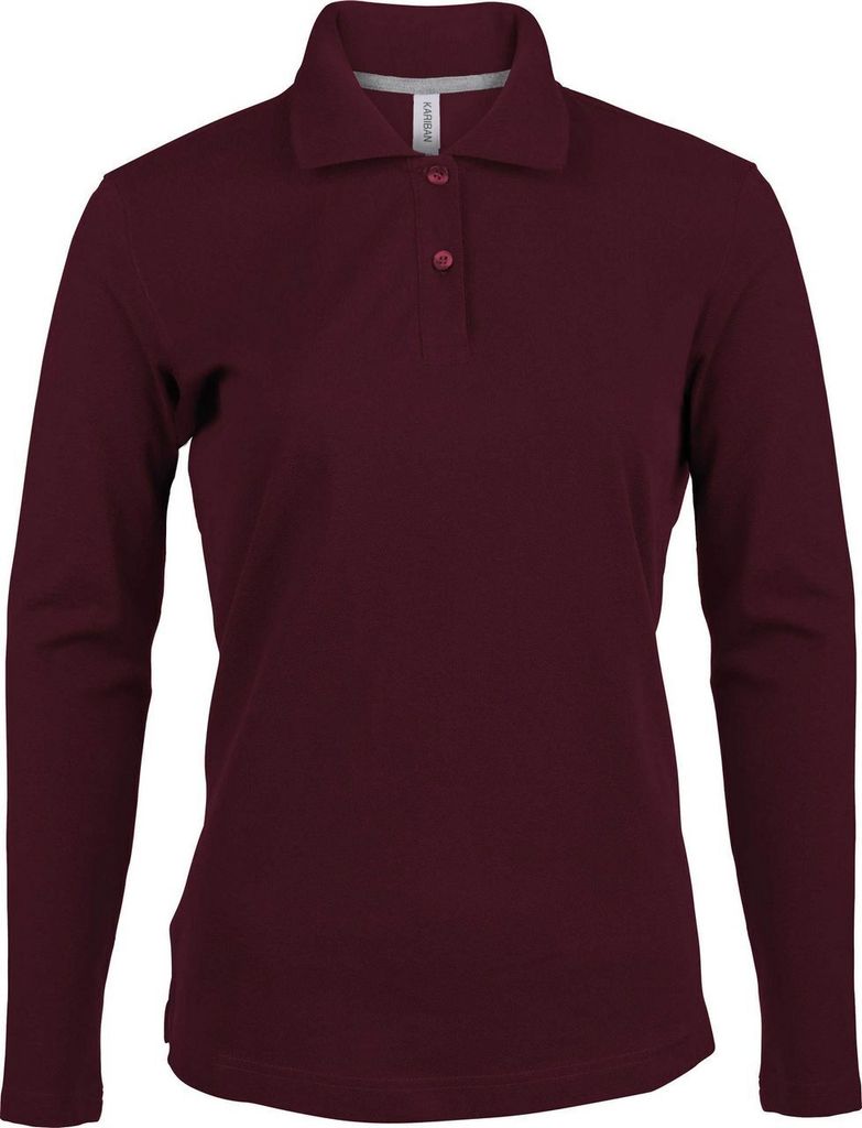 Kariban Damen Piqué Poloshirt Langarm