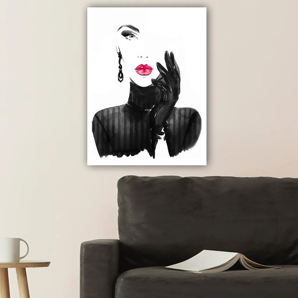 Tableau Décoratif Salon Wallity Toile Multicolore 70x100cm pour Bureau