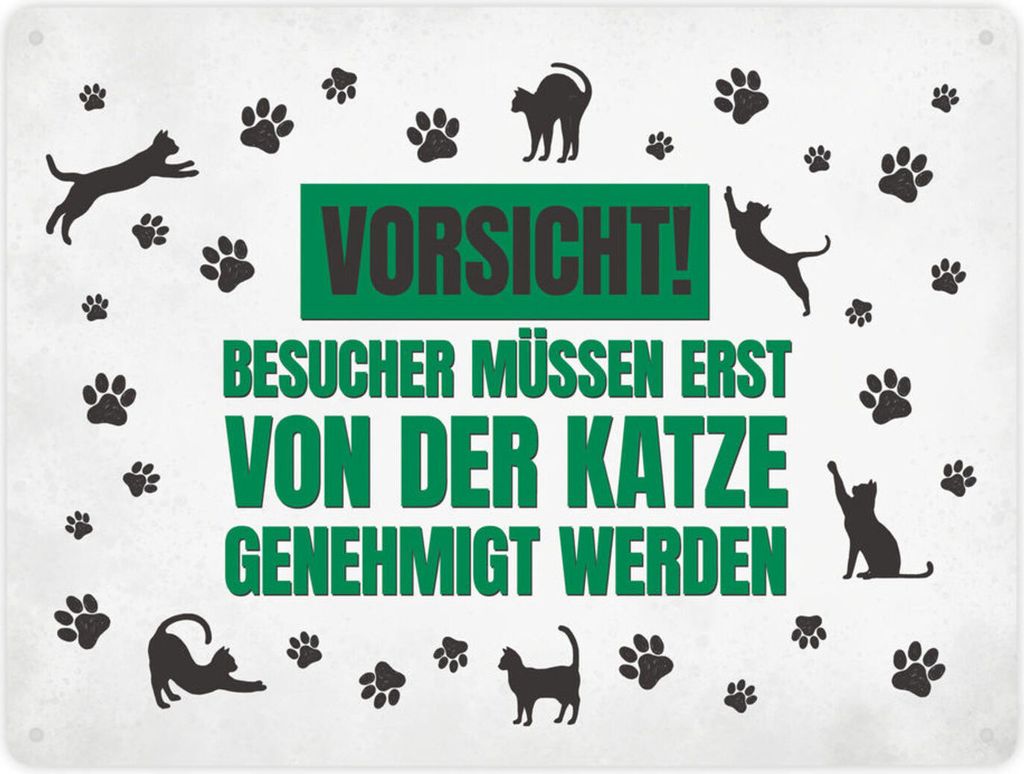 Besucher müssen erst von der Katze genehmigt werden Produktbild 