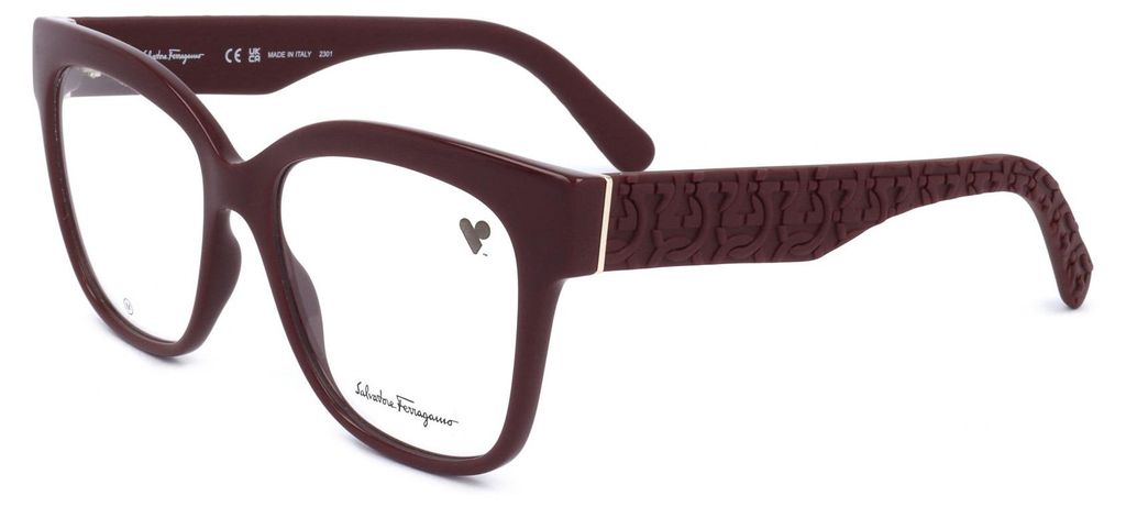 Ferragamo SF2956E Burgundy 54/16/140 Damen Brillen