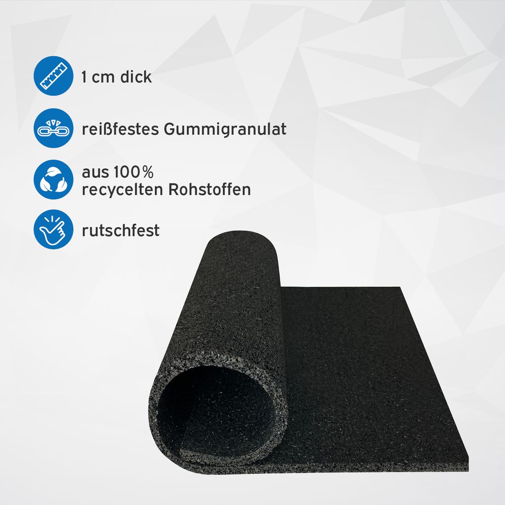 kör4u Premium Antivibrationsmatte 60x60x1cm, zuschneidbar, Produktbild 4