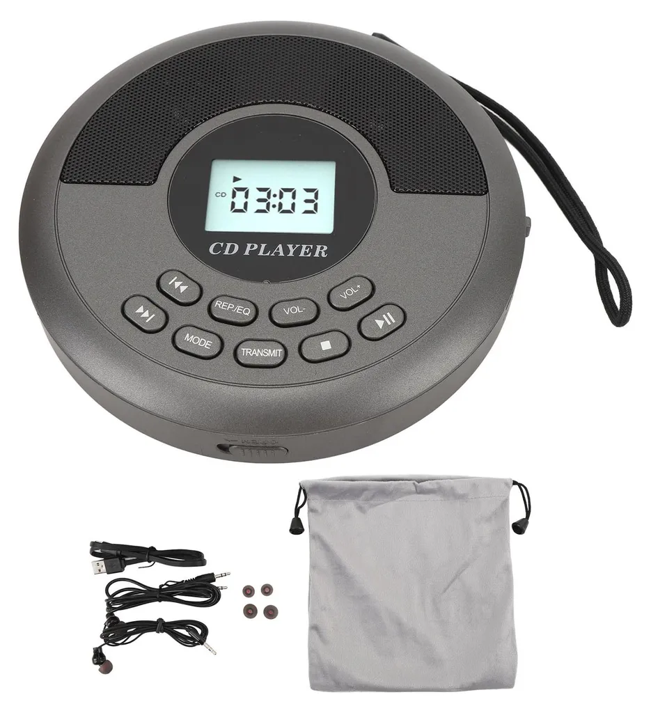 Lecteur CD Portable Antichoc Rechargeable : Fini les Piles en Voyage