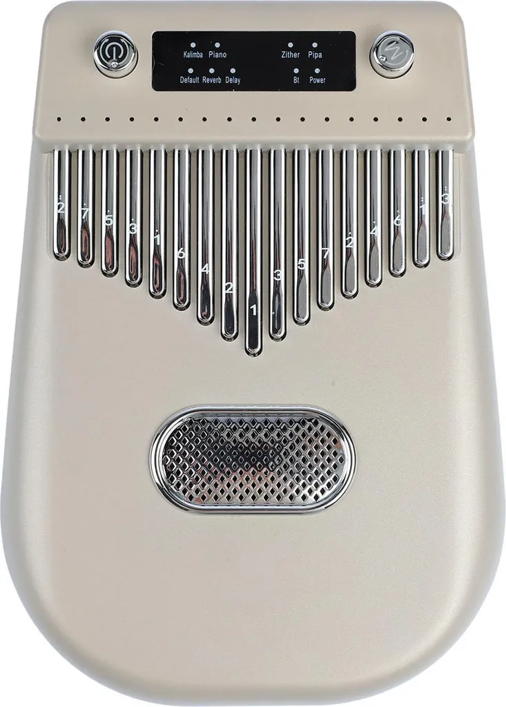 Kalimba 17 Touches Électronique Intelligent Or : Jouez Sans Accorder l'Instrument