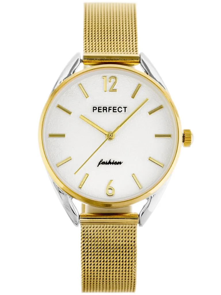 Montre Femme Perfect F347 Quartz Zp953F avec Boîtier Métallique Argenté