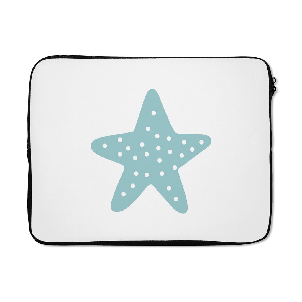 MuchoWow Laptop Hülle 17 Zoll Laptoptasche Stern - Punkte - Pastell - Mädchen - Jungen - Kinder - Zipper - Schutzabdeckung