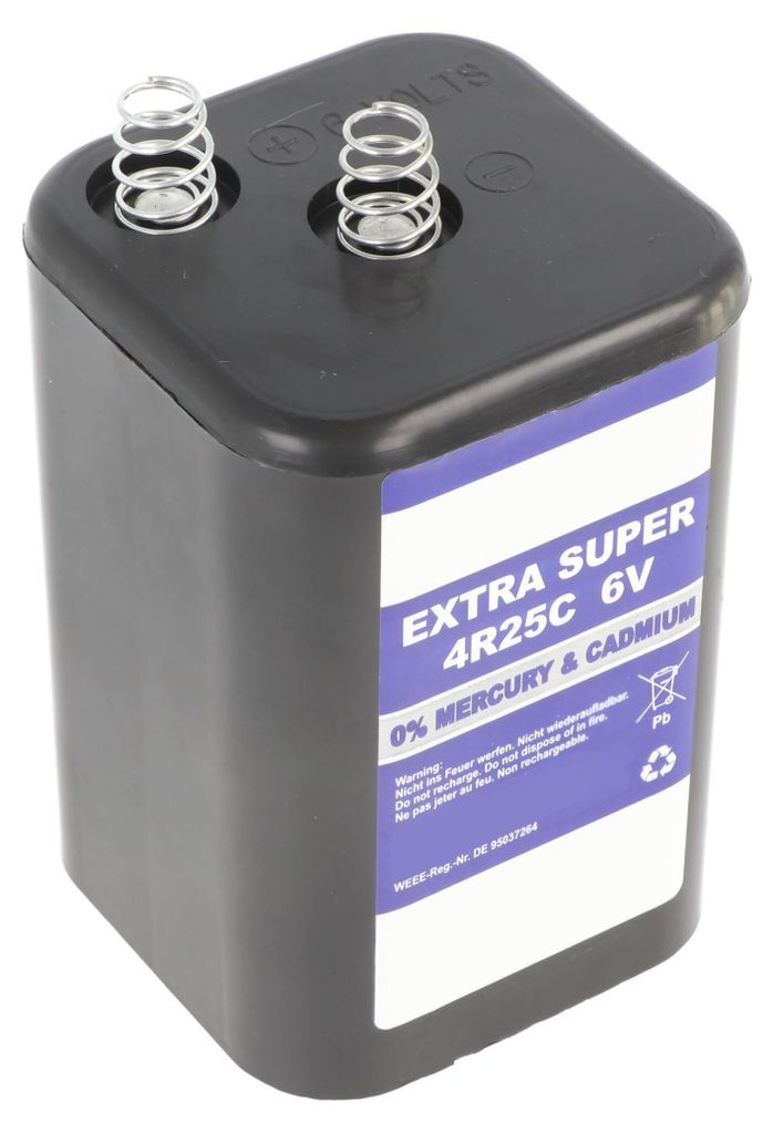 Bloková batéria XCell 4R25 6V 9500mAh, pre blikajúce Obrázok produktu 