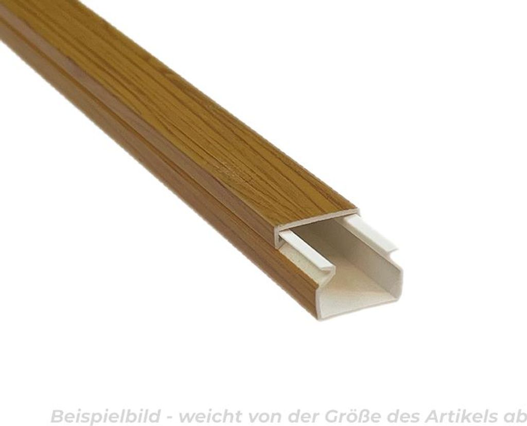 Kabelkanal 25x15 mm Eiche Holzoptik – selbstklebend – 1 m – Kunststoff