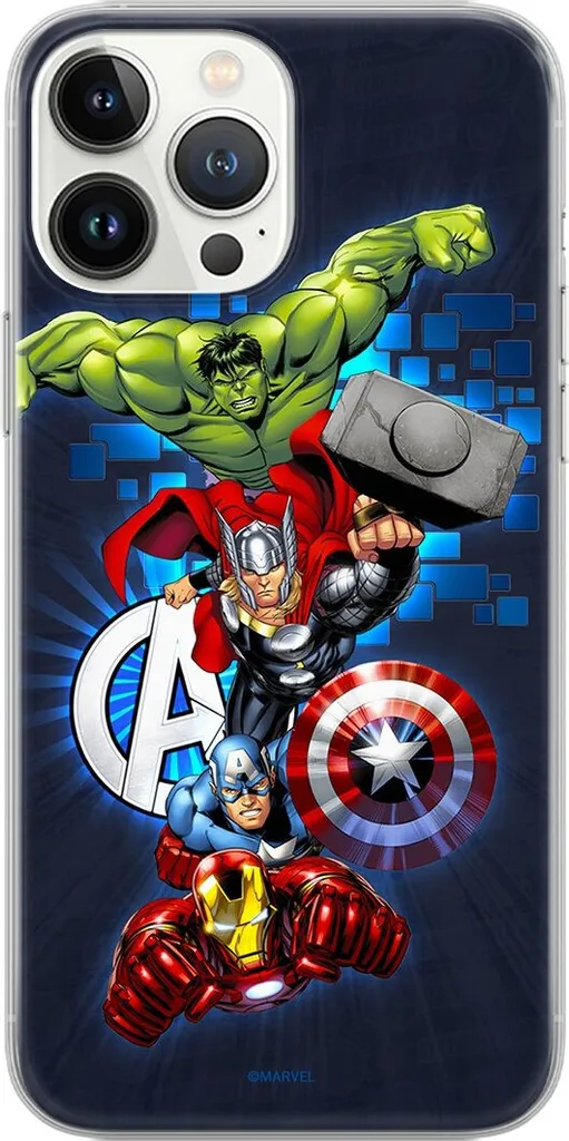 Cover Samsung Galaxy A33 5G Marvel Avengers 001 Originale Navy Blue