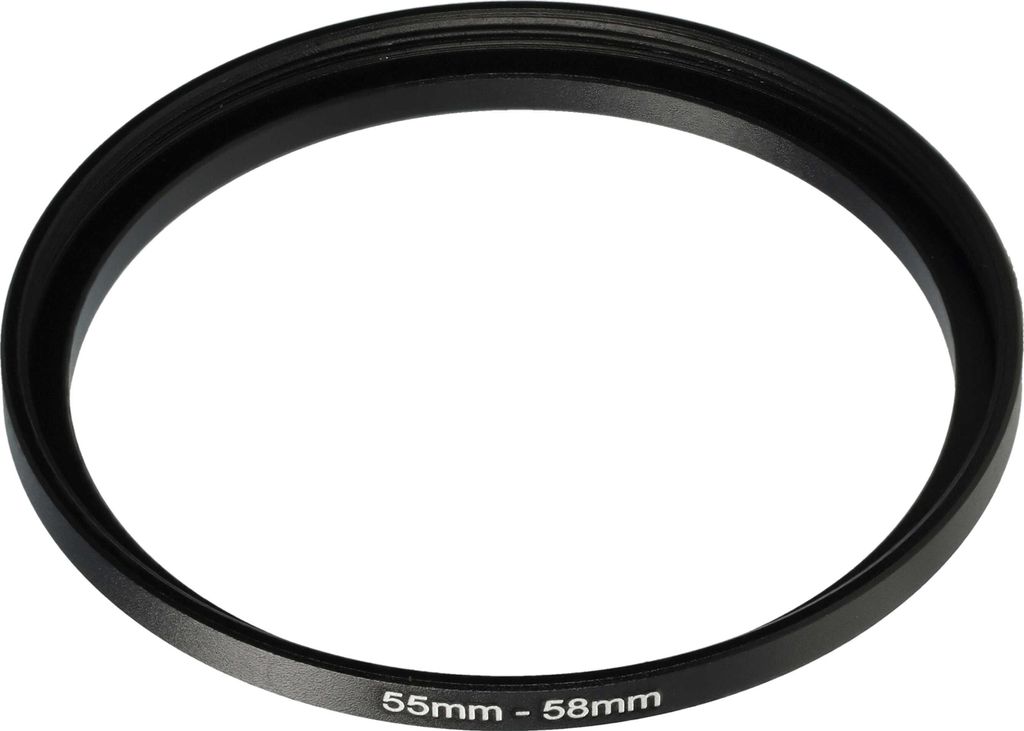 vhbw Step-Up-Ring Adapter 55 - 58mm für Kamera Objektiv - Produktbild 