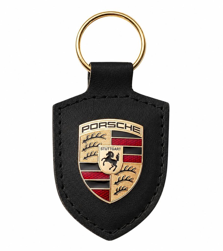 Schlüsselanhänger für Porsche – Premium Leder Produktbild 