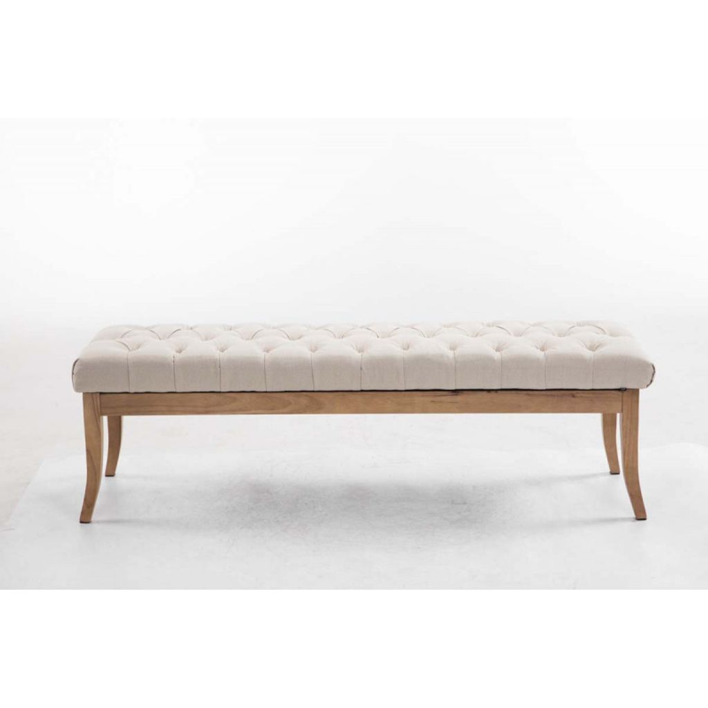 Sitzbank Ramses Stoff antik-hell 150 - creme Produktbild 
