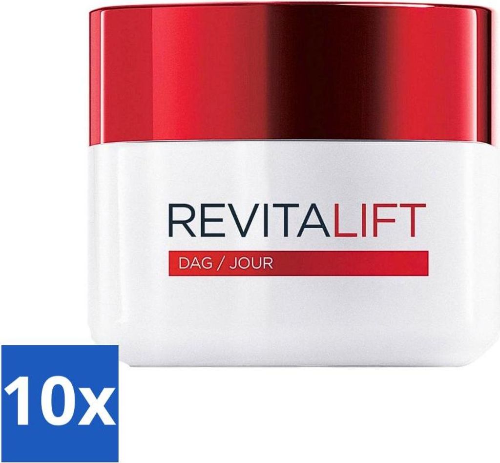 L'Oréal Revitalift Anti-Falten Tagescreme 50 ml - Vorteilspack - 10 Stücke