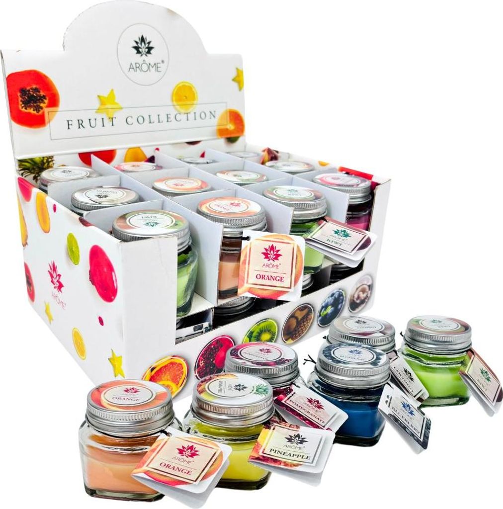 ARÔME Zestaw świeczek z życzeniami Fruit, mix 6 zapachów, Zdjęcie produktu 