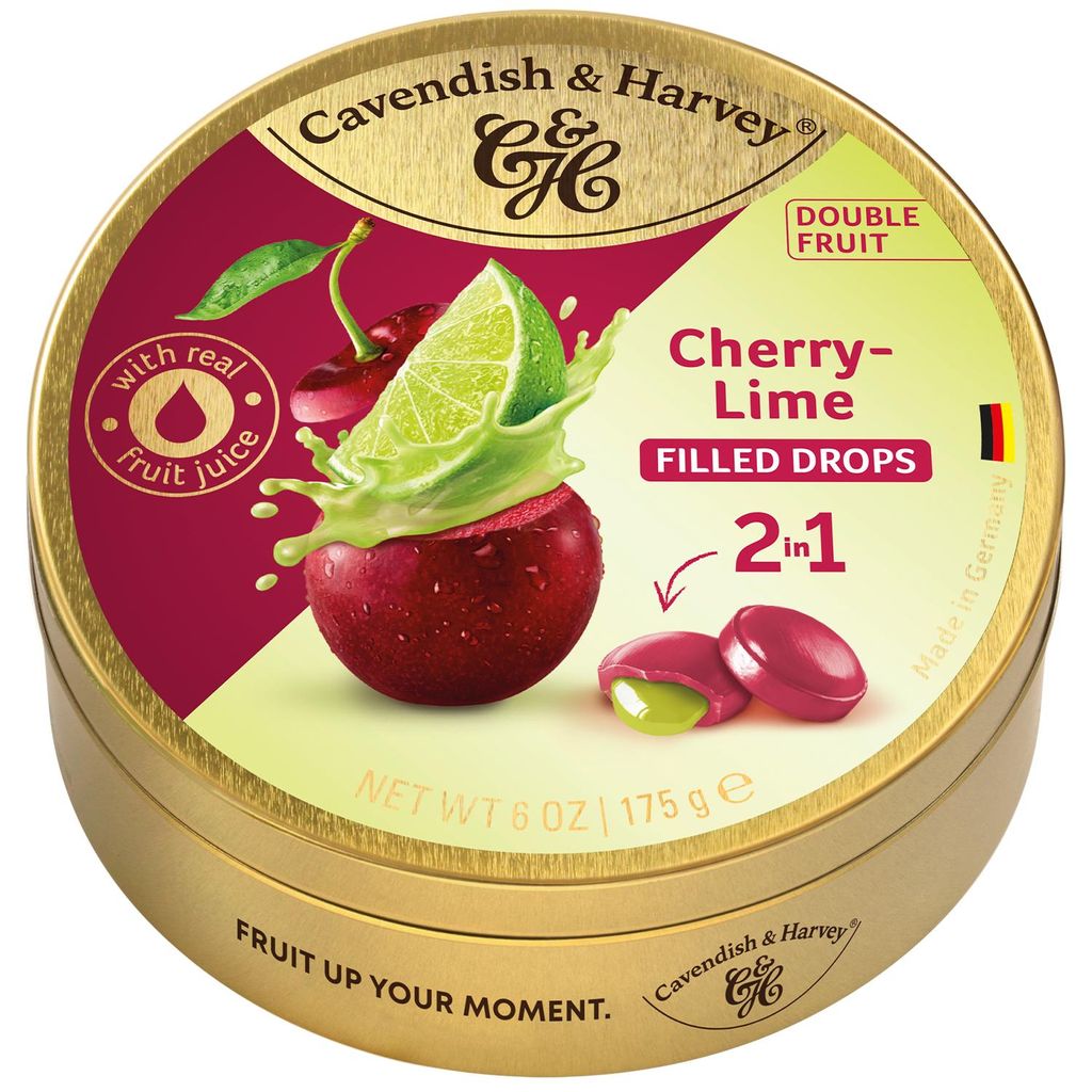 Cavendish & Harvey, bonbons fourrés cerise-citron, 175g Image du produit 
