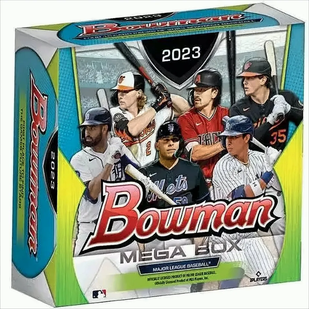 2023 MLB Bowman Mega Box avec Cartes Chrome et Mojo Refractors Rare