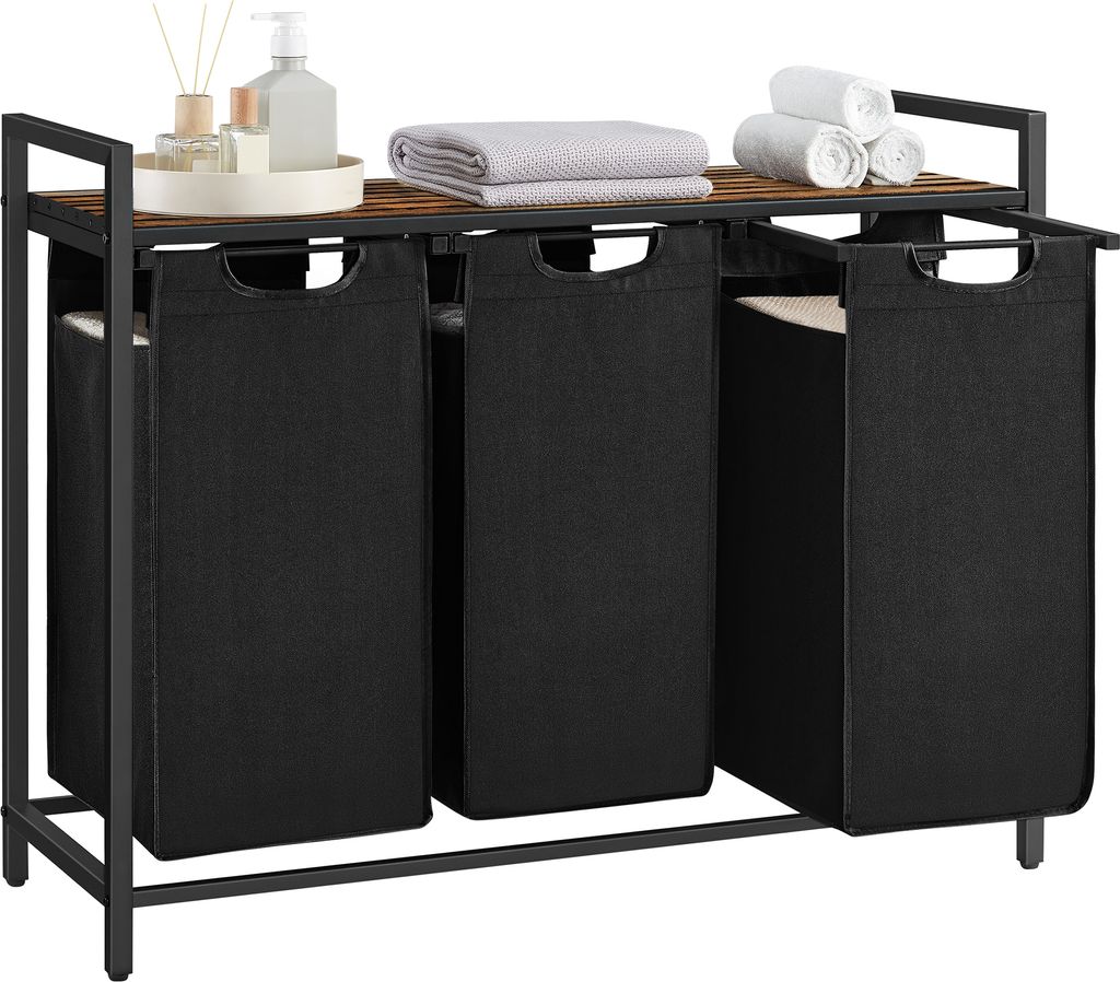 Koš na prádlo 3 komory s deskou 92,5 cm LOFT Obrázek produktu 1