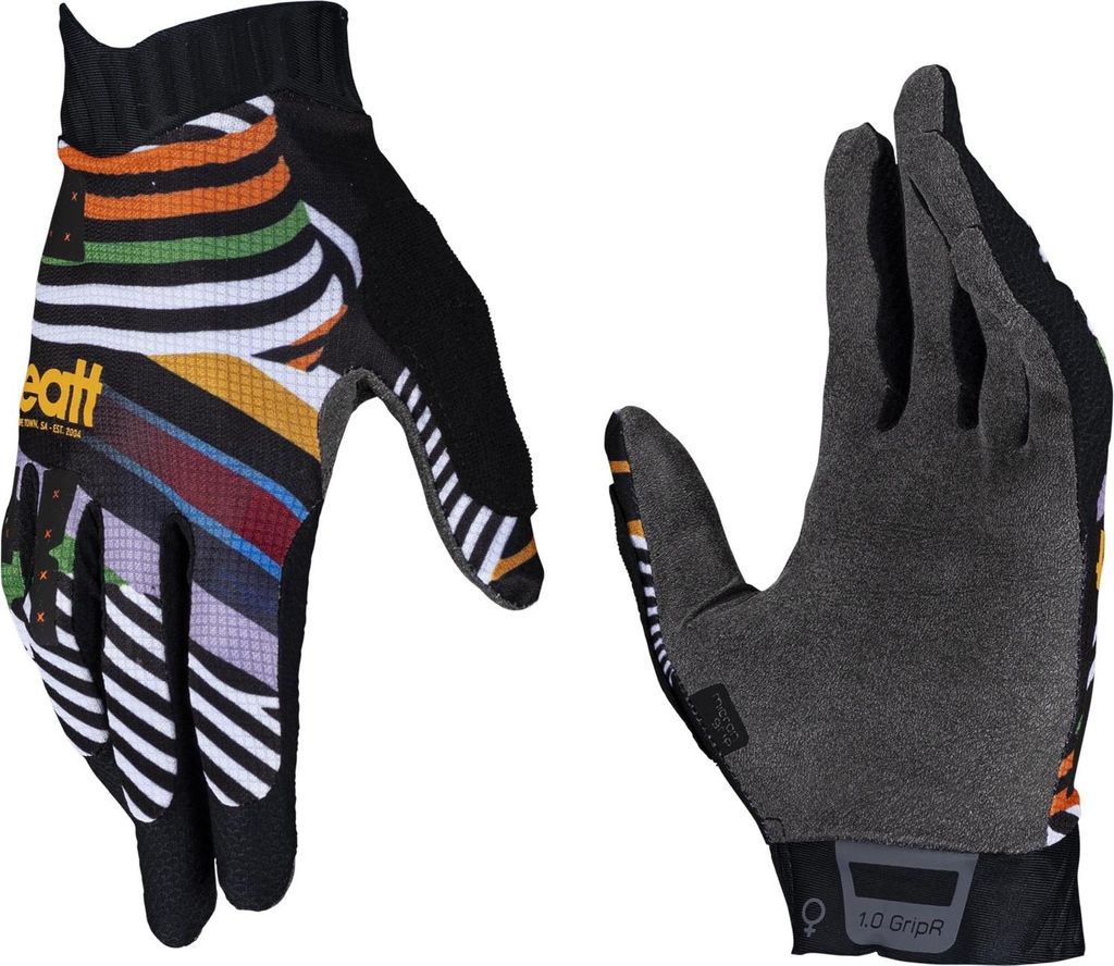 Leatt Radhandschuhe (Damen) Mtb 1.0 Gripr Frauen Handschuh Streifen Schwarz/Multicolor Grösse Xs