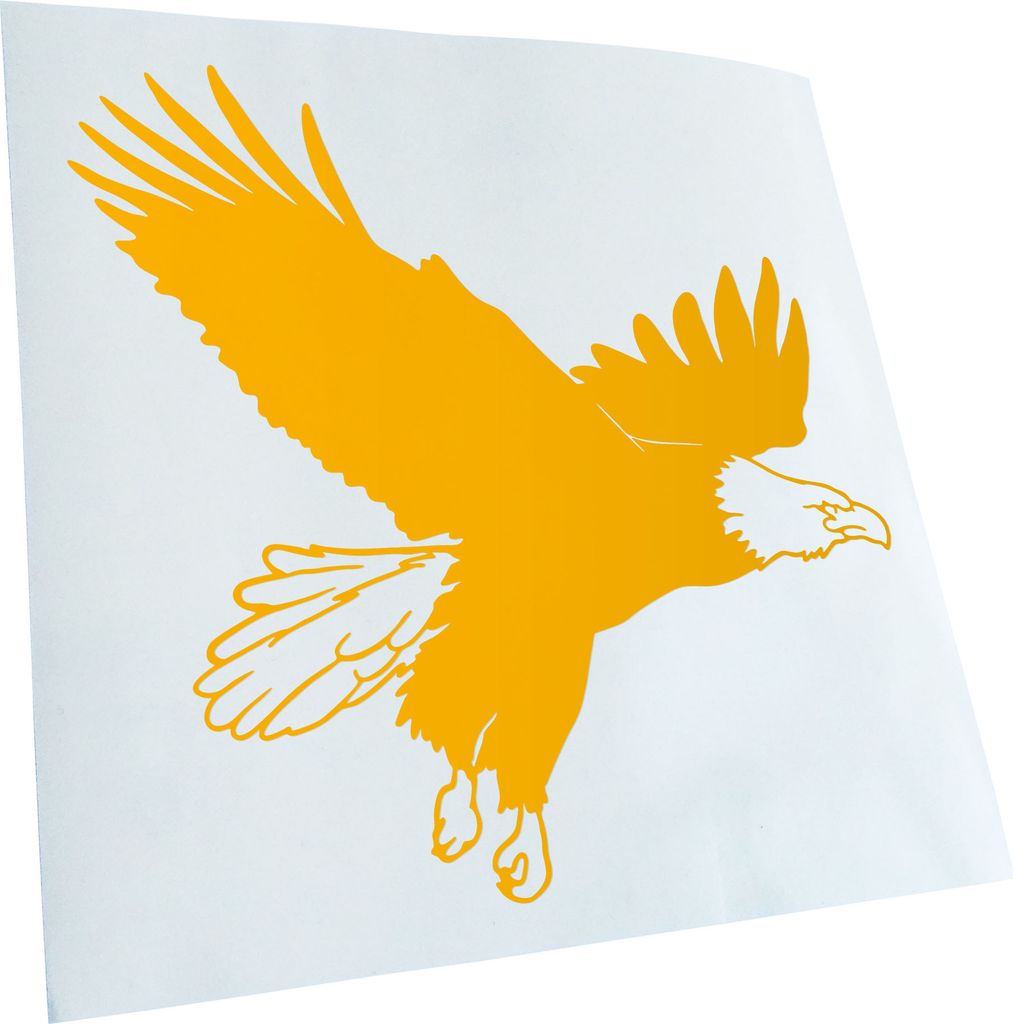 hauptsachebeklebt Kiwistar - Autoaufkleber - Adler Profil - Flug - Hawk - Western Heckscheibe - Aufkleber für Auto Kfz Fahrrad, LKW, Truck Mofa