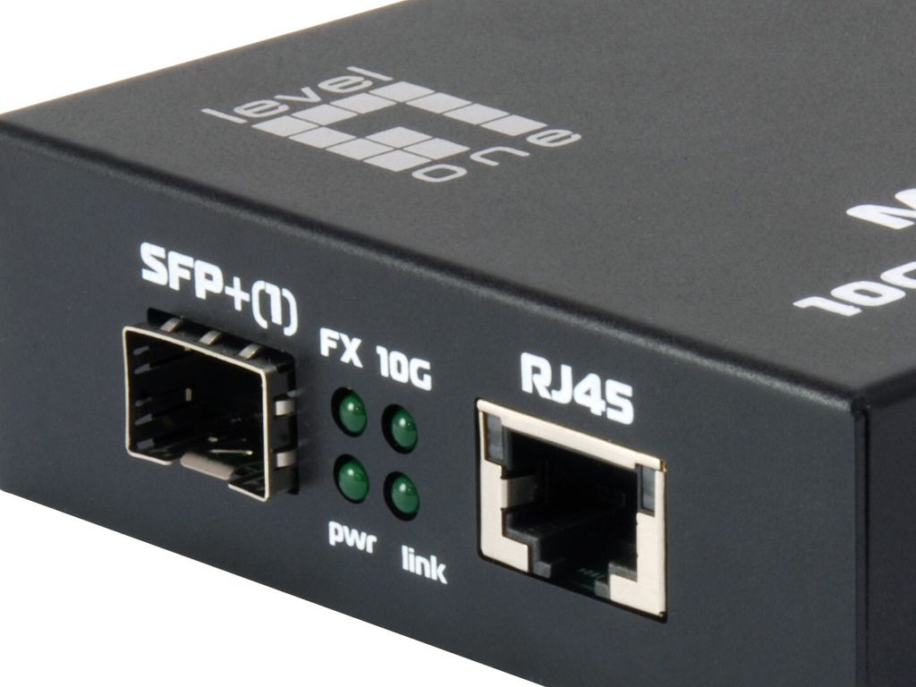 LevelOne GVT-0500 - Medienkonverter - 10GbE - 10GBase-X, 10GBase-T, CWDM, DWDM