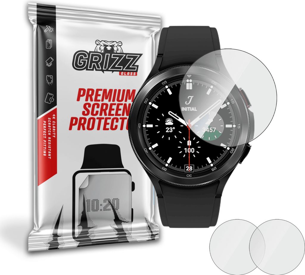 Hybriertes Glas GrizzGlass HybridGlass für Samsung Galaxy Watch 4 Classic 46 mm