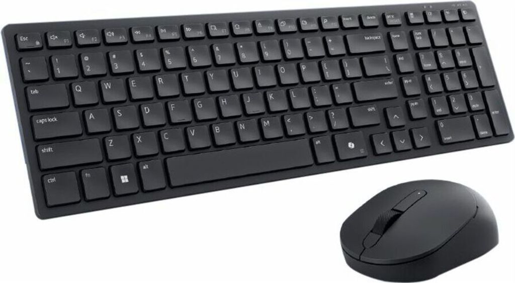 Dell Silent Keyboard and Mouse KM555 - Tastatur-und-Maus-Set - kabellos - 2.4 GHz, Bluetooth 5.1 - QWERTY - US International - Schwarz - mit 3 Jahr...
