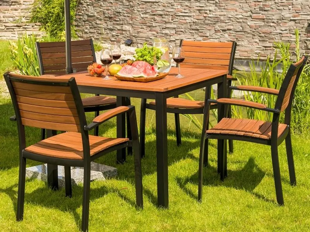 Table Flamant Rose - Mobilier en métal pour jardin et terrasse design - 4