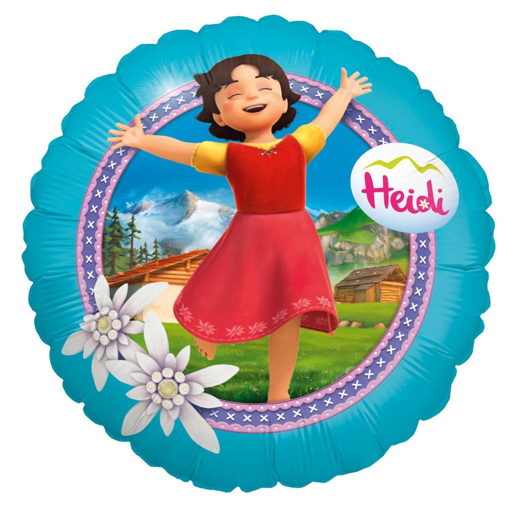Heidi Folienballon rund ø45 cm Happy Heliumballon Ballon Produktbild 