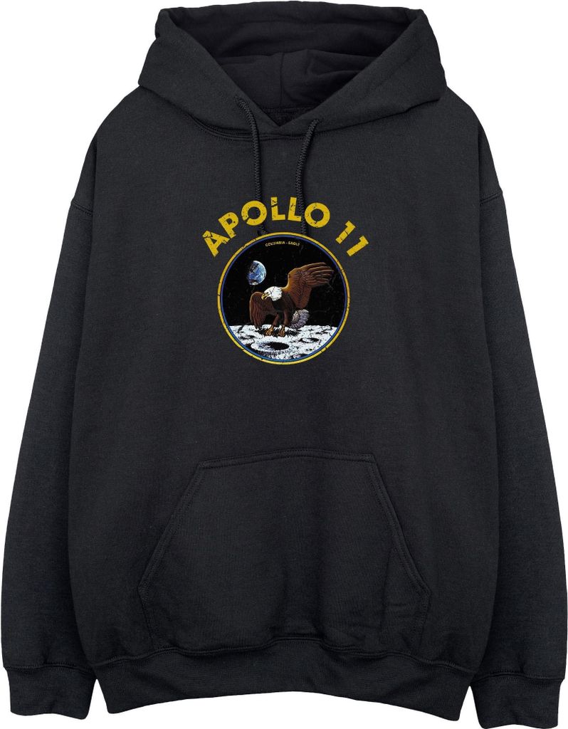 NASA - "Classic Apollo 11" Kapuzenpullover für Herren BI2197 (3XL) (Schwarz)