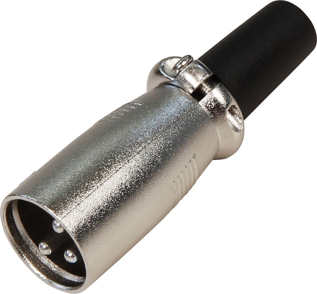 XLR Stecker Mikrofonstecker 3 polig DMX Kabel Zugentlastung Mikrofonkabel Metall