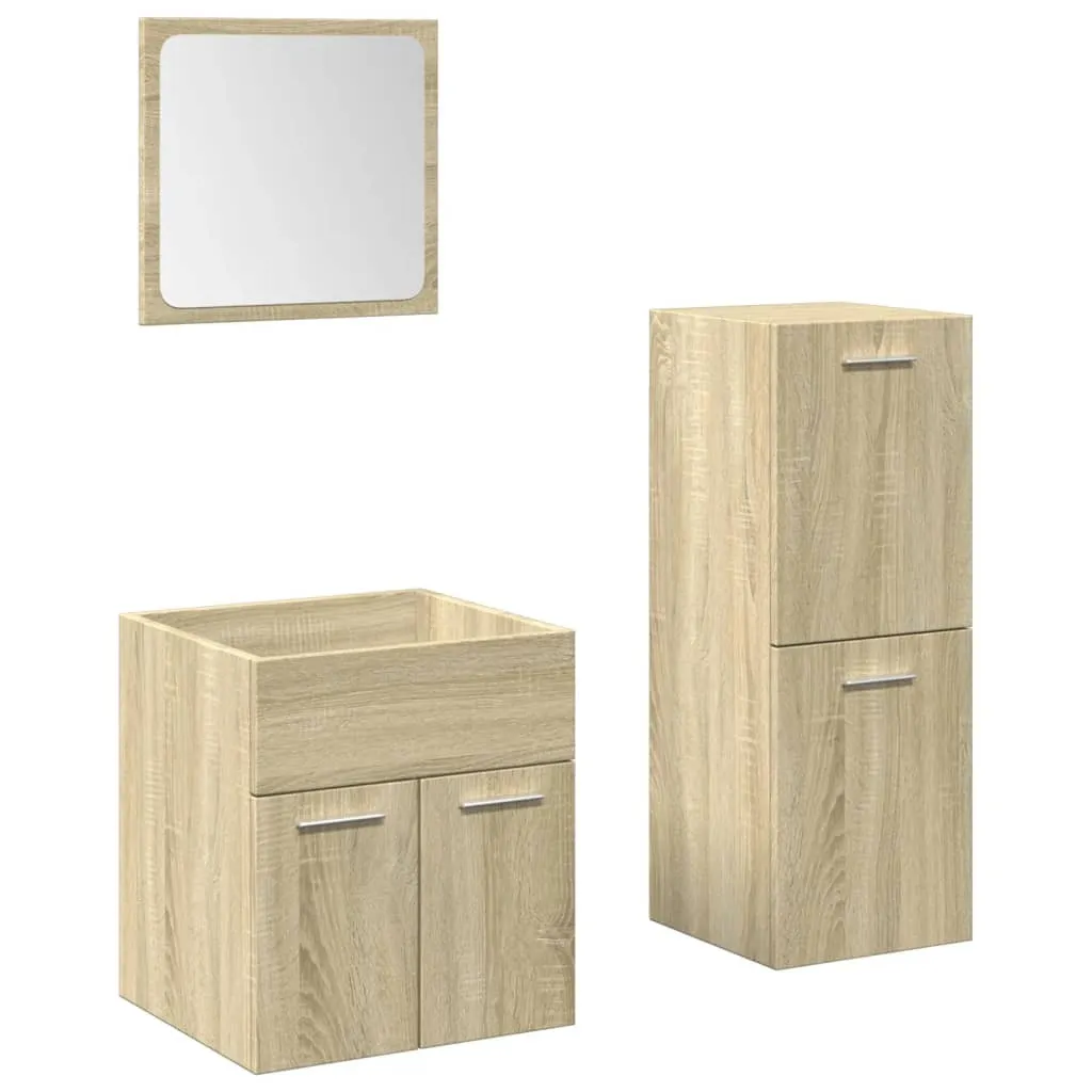 Mobili Bagno vidaXL Rovere Sonoma per Famiglie - Sicuro e Capiente