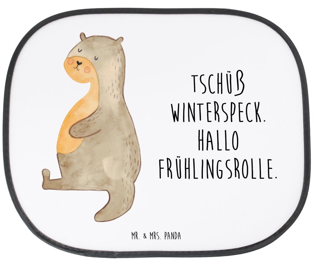 Mr. & Mrs. Panda Auto Sonnenblende Otter Bauch - Weiß - Produktbild 