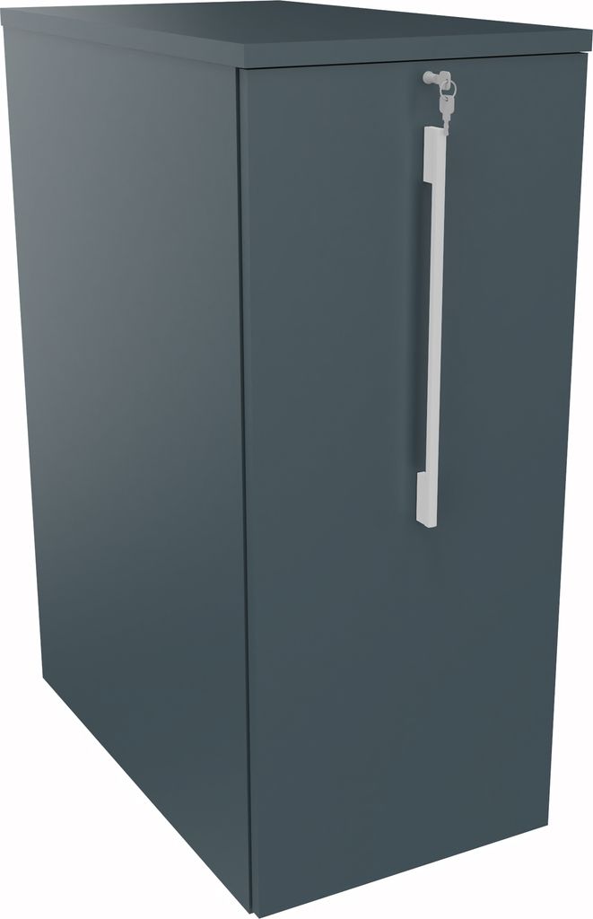 Orgacontainer 3OH li m. Ausfräsung B463xT800x1115mm Lavagrau